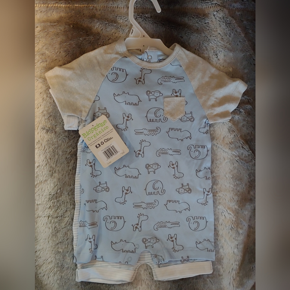 Gerber Organic Rompers - Picture 2 of 3
